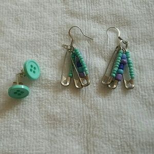 2 pairs of handmade earrings